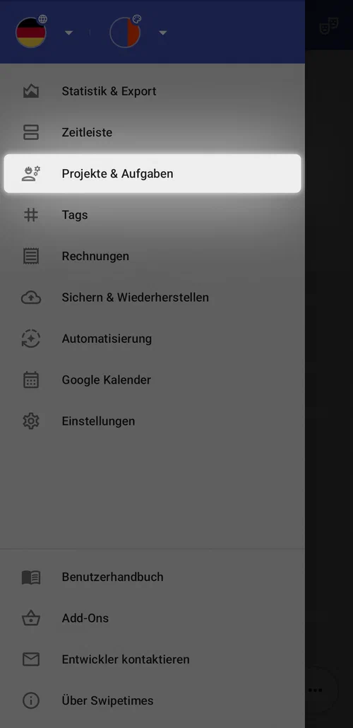 Zur Projektliste wechseln