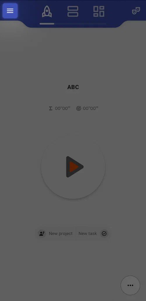 Open the app's main menu
