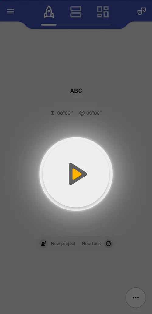 Tap start to begin tracking