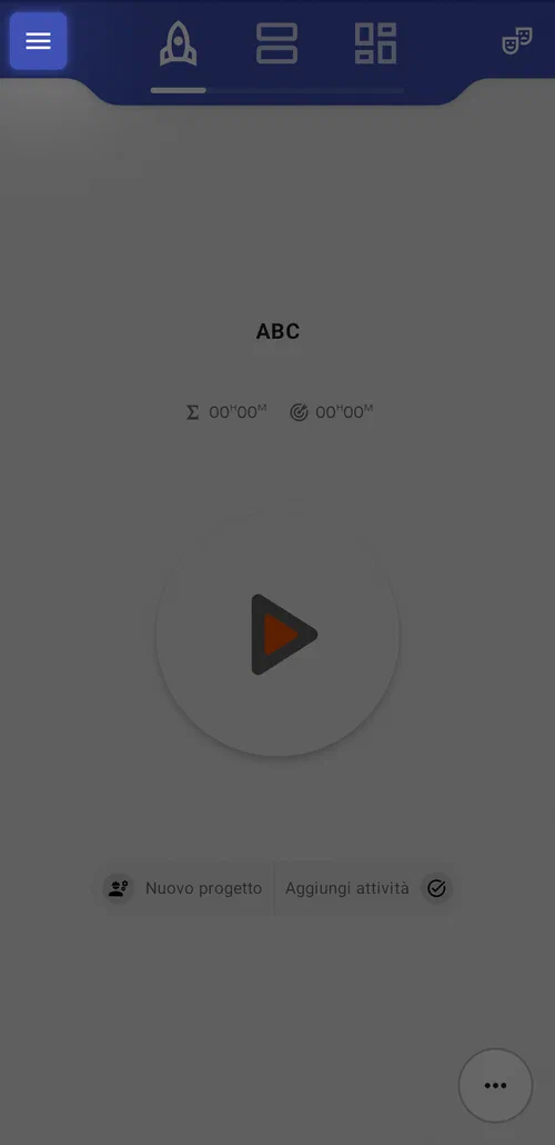 Apri il menu principale dell'app