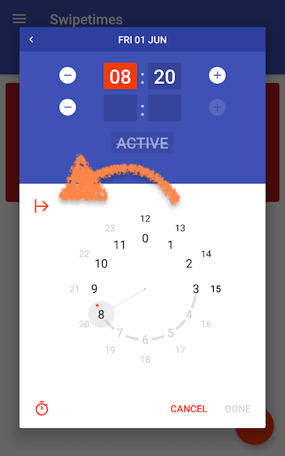 Set start time