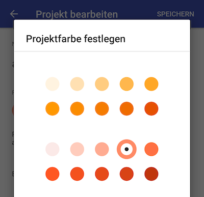 Farbauswahl