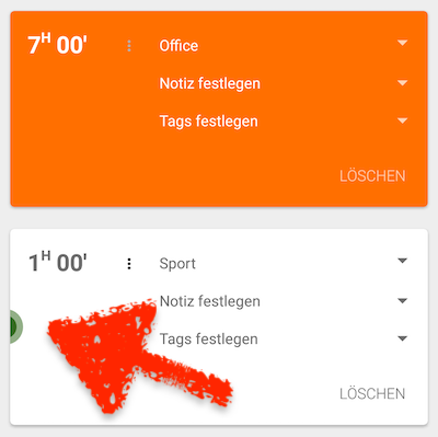 Farbmarkierung