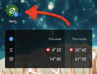 Icon on start screen