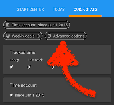 Time tracking settings