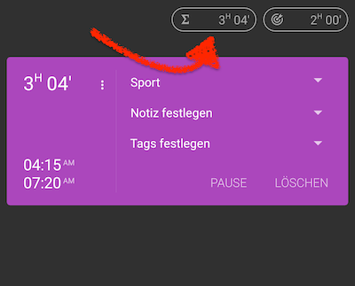 Summe / Tag