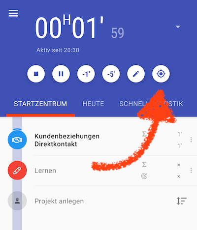 Aufzeichnung starten