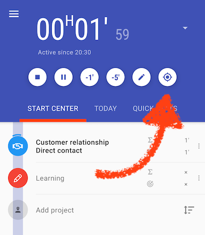 Start tracking