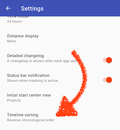 Sort option