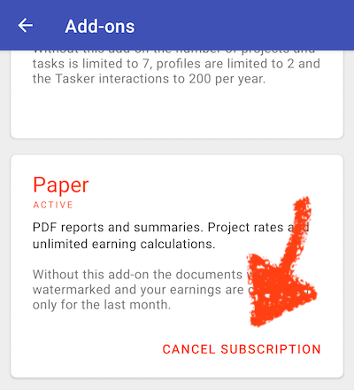 Cancel