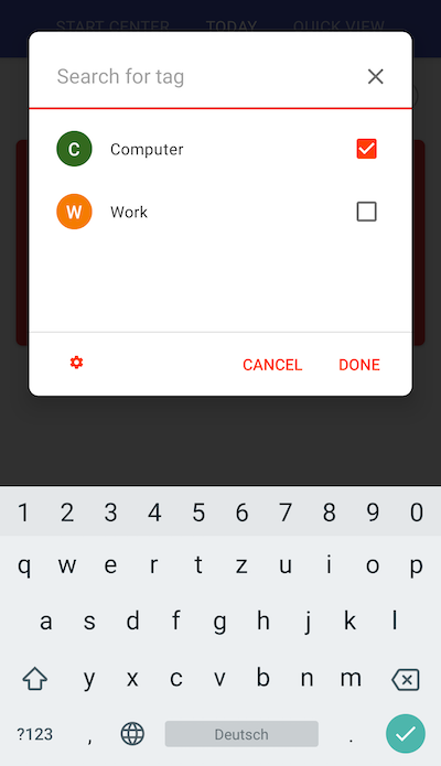 Search tag