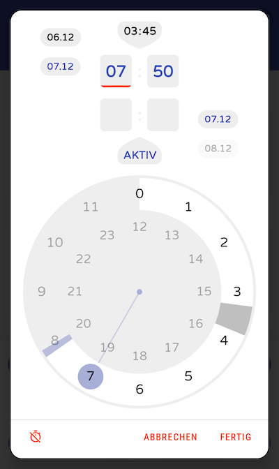Zeitauswahl